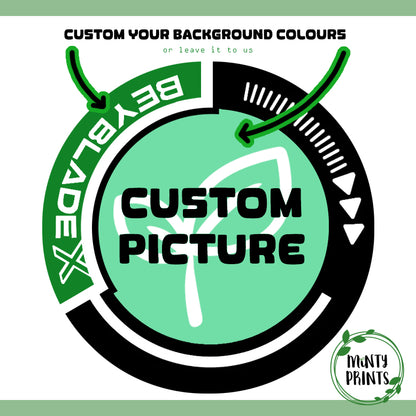 CUSTOM Beyblade X Bit Chip Stickers