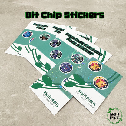 Pre-Designed Beyblade X Bit Chip Stickers