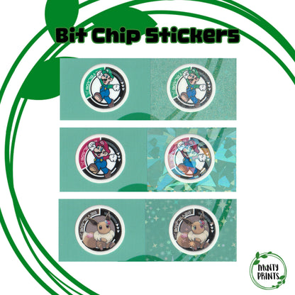 Pre-Designed Beyblade X Bit Chip Stickers